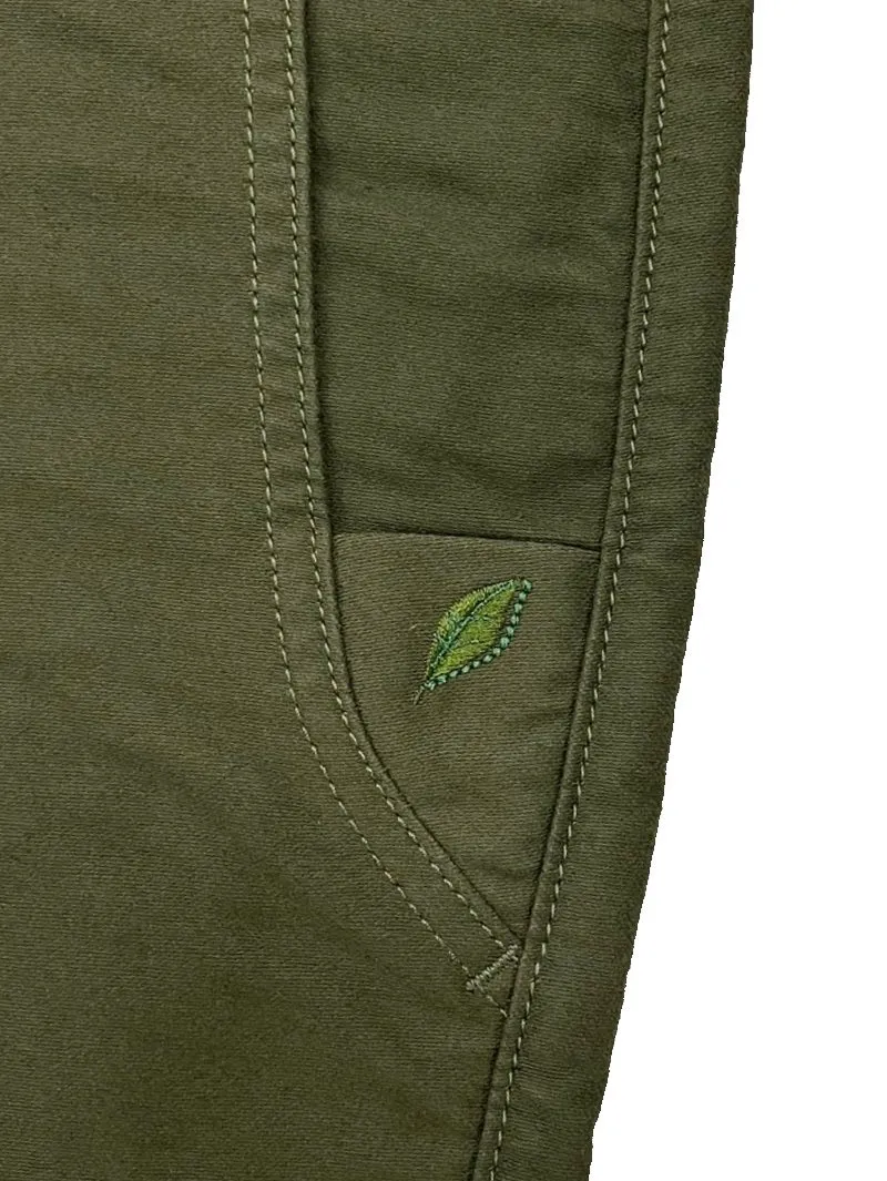 Pure Blue Japan 1173-OLV Olive Moleskin Trouser