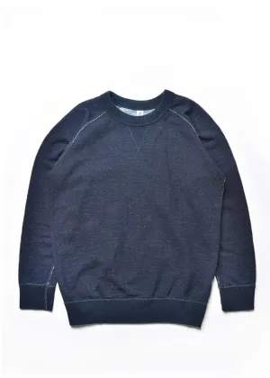 Pure Blue Japan Slub Yarn Indigo Sweatshirt