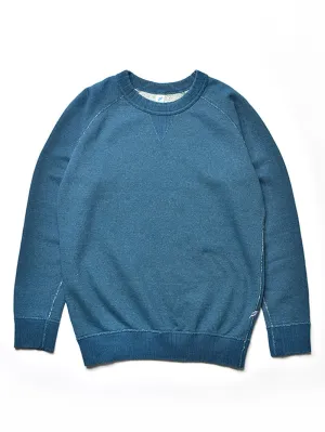 Pure Blue Japan Slub Yarn Sweatshirt / Greencast Indigo