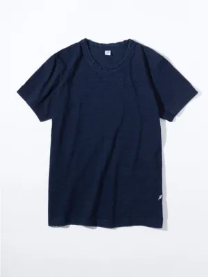 Pure Blue Japan SS-5011-D Knit Short Sleeve T-Shirt Deep Indigo