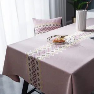 Pure color jacquard tablecloth decoration party tablecloth