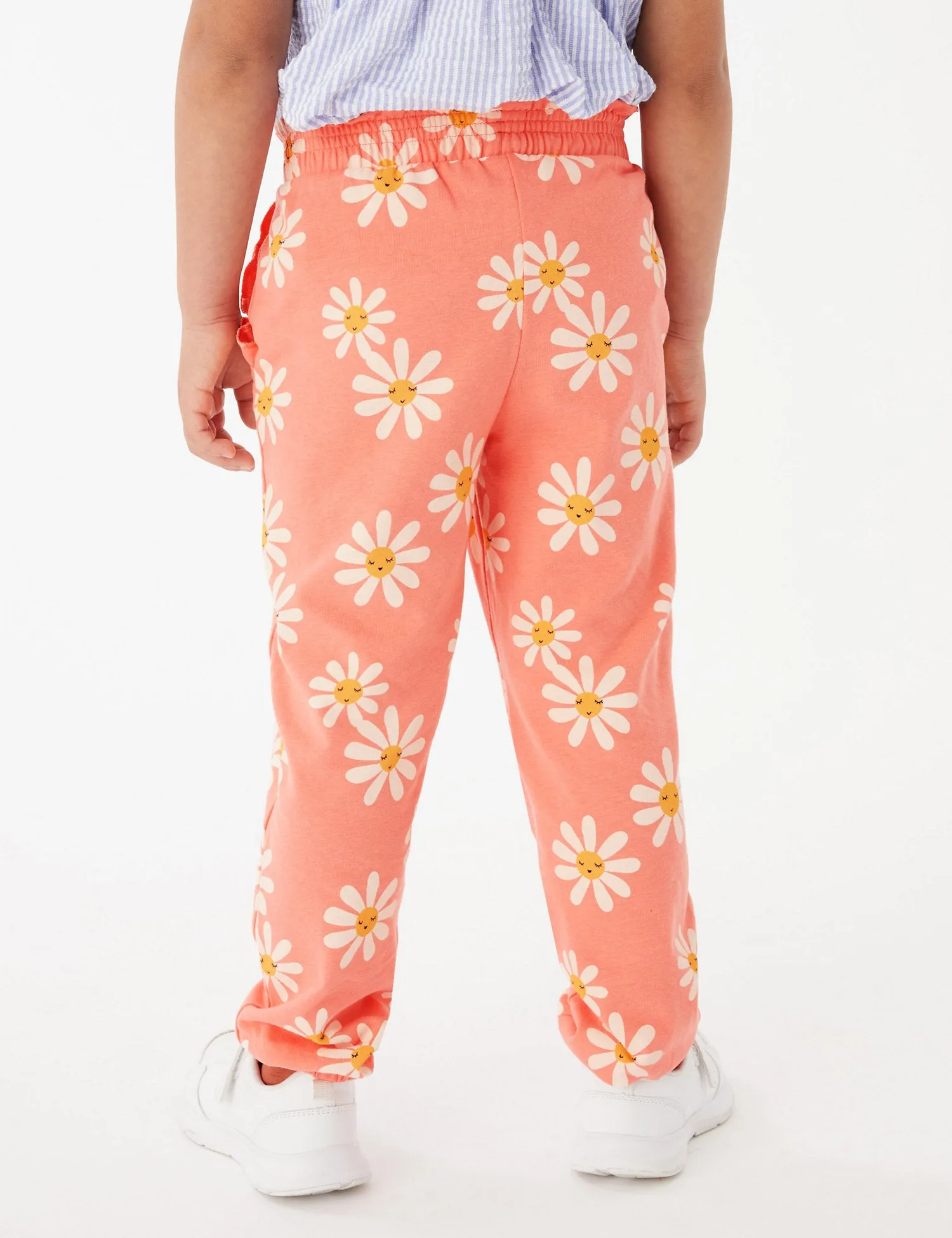 Pure Cotton Daisy Print Trousers