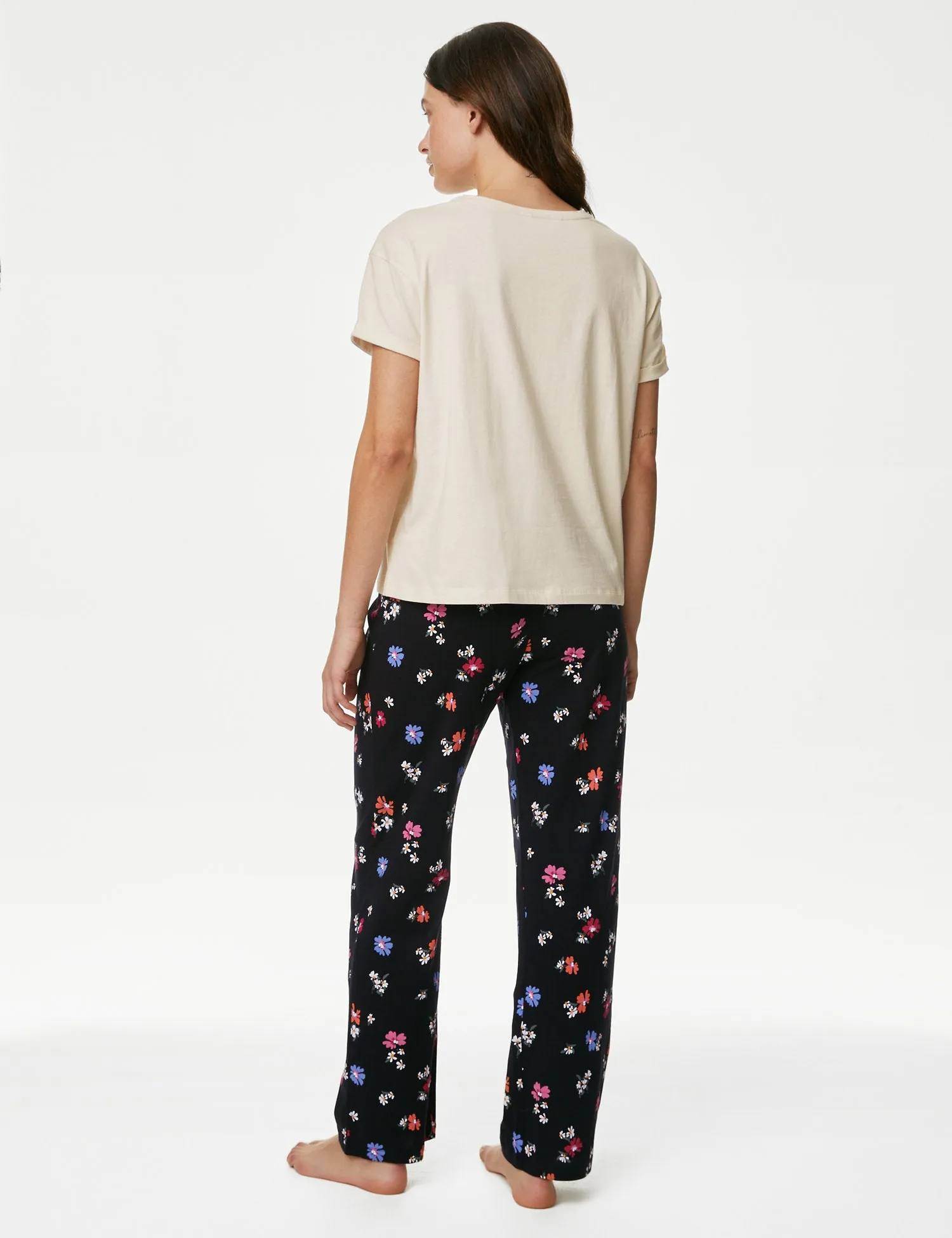 Pure Cotton Floral Print Pyjama Set