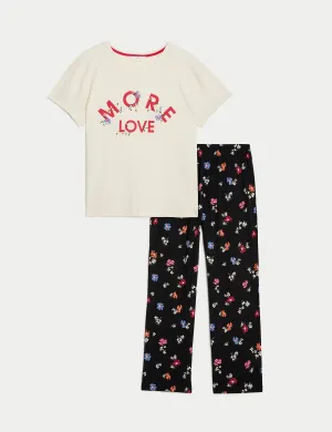 Pure Cotton Floral Print Pyjama Set