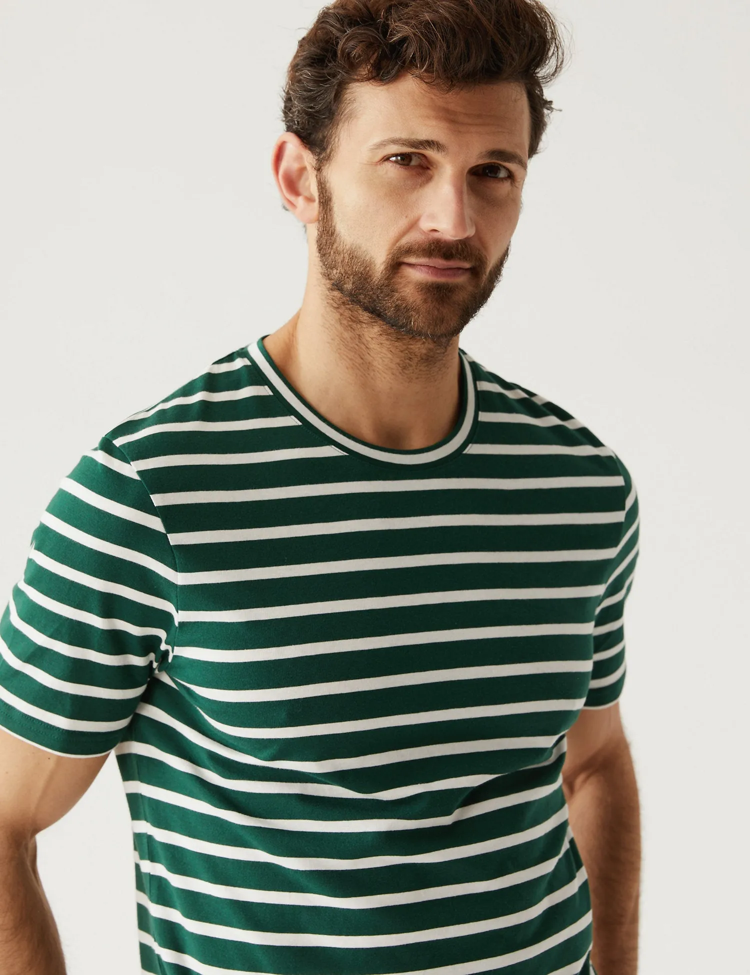 Pure Cotton Striped T-Shirt