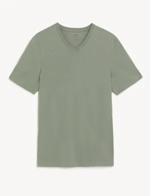 Pure Cotton V-Neck T-Shirt