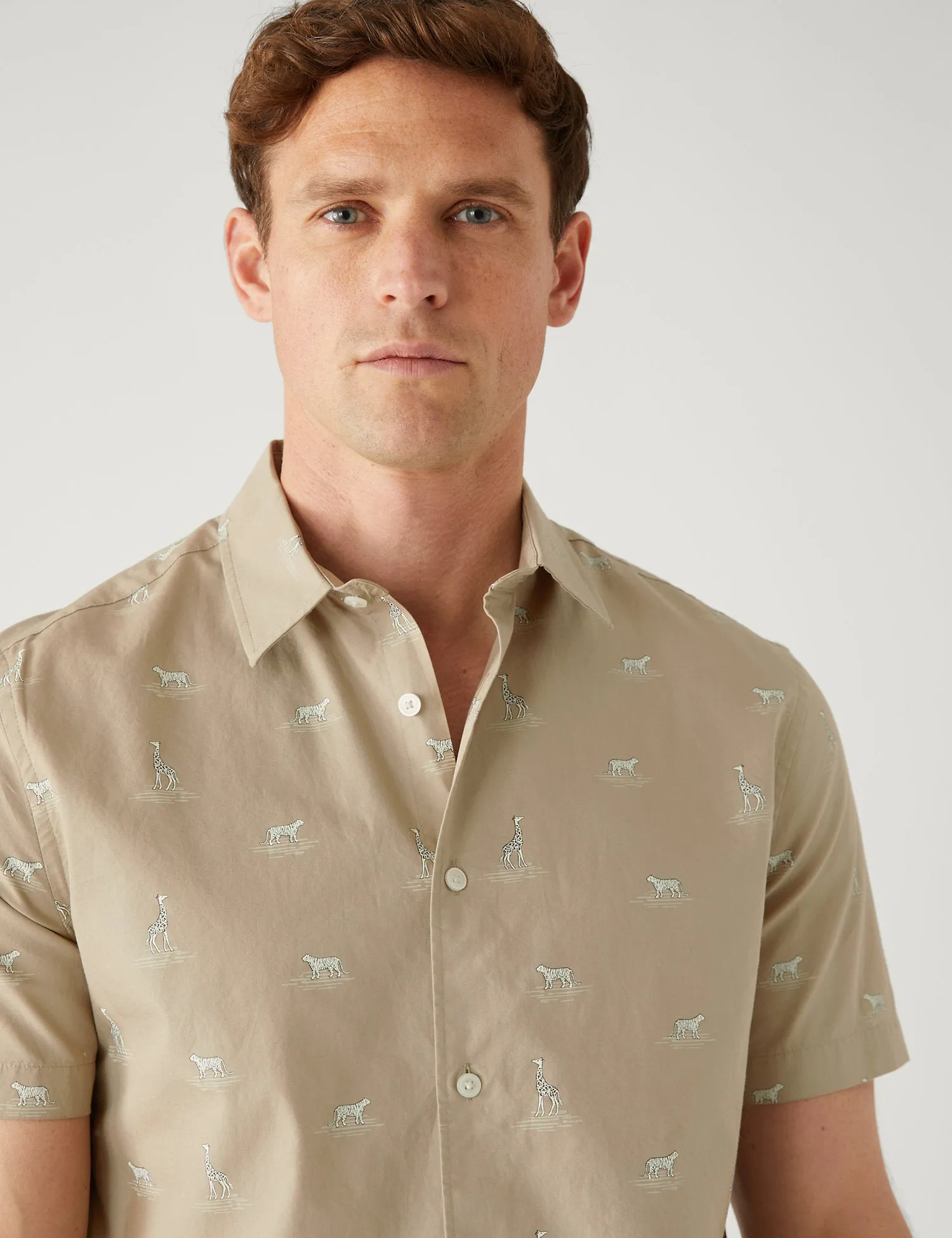 Pure Cotton Wildlife Print Shirt