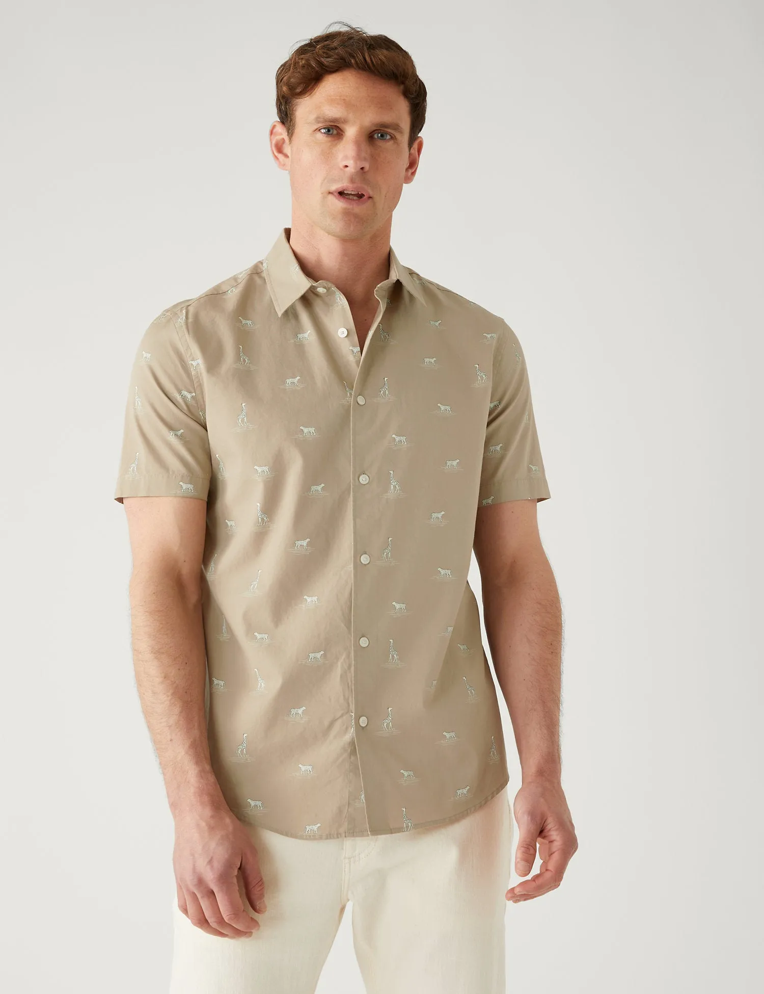 Pure Cotton Wildlife Print Shirt