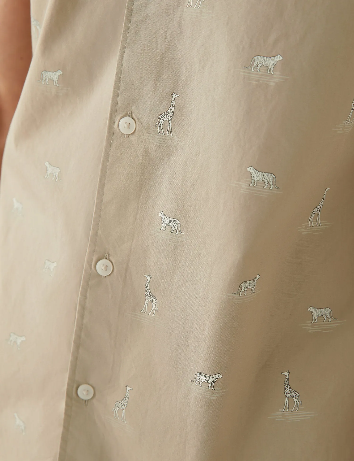 Pure Cotton Wildlife Print Shirt