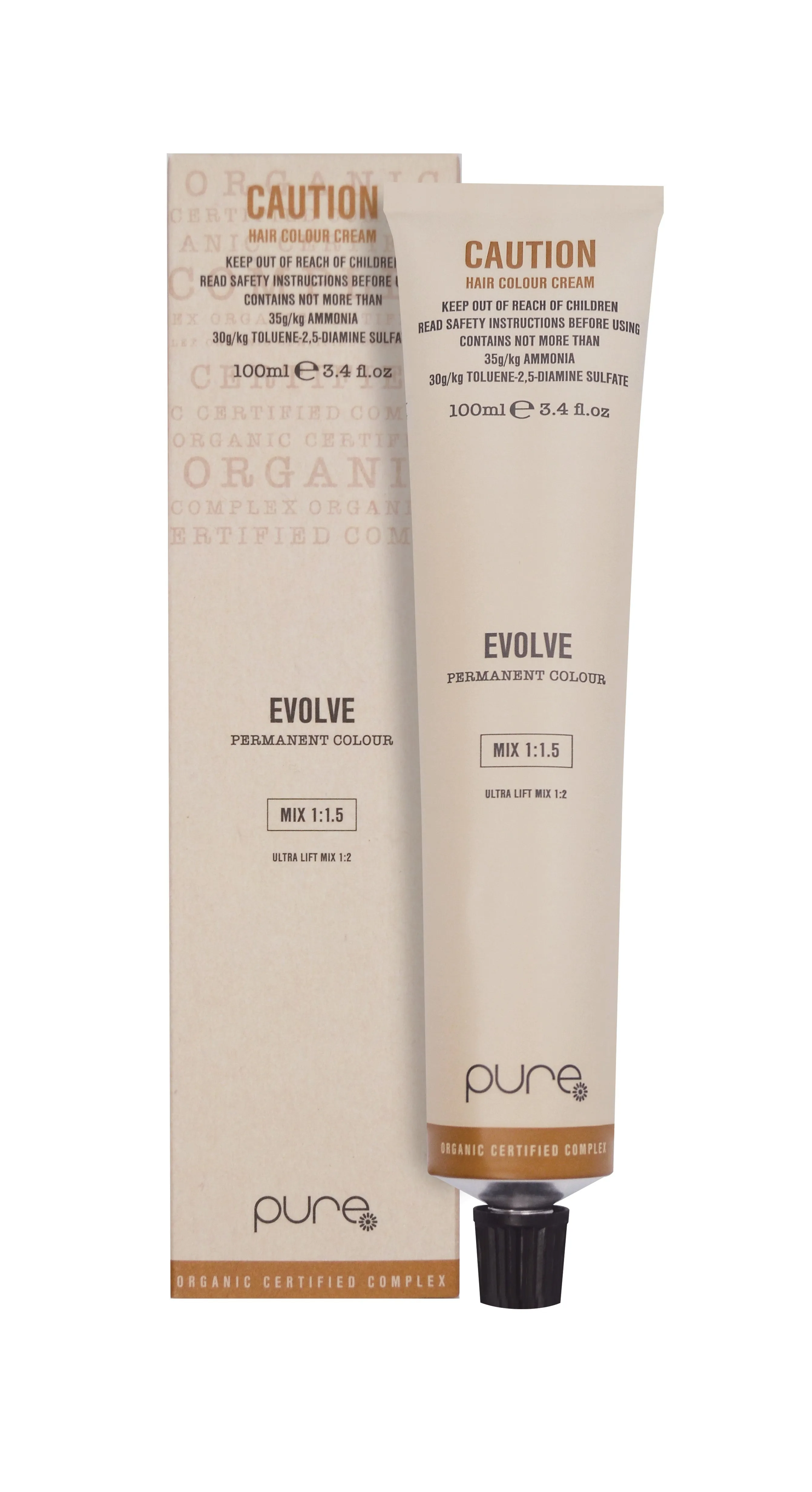 PURE EVOLVE Dark Warm Coffee Brown 100ml 3.9