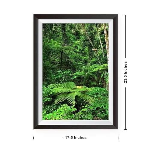 Pure Intent - BIG SIZE Green Scenery Frame for Home Decor | Transform your Home with Green Scenery Vastu Photo Frame | Green Scene For Positive Energy - 23.5 X 17.5 Inches (1KG)