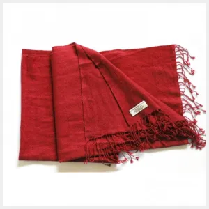 Pure Pashmina Shawl Red