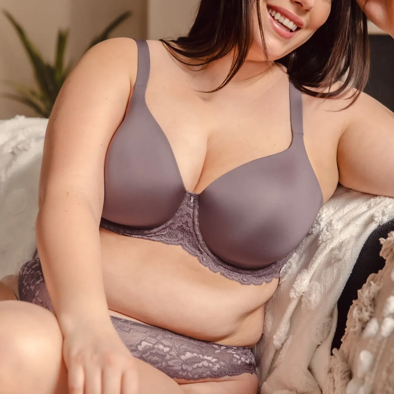 Pure Plus Full Coverage T-Shirt Bra In Almond Spice - Montelle