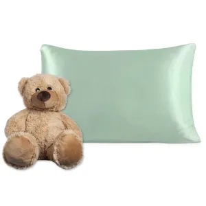 Pure Silk Toddler Pillowcase - Goodnight Green