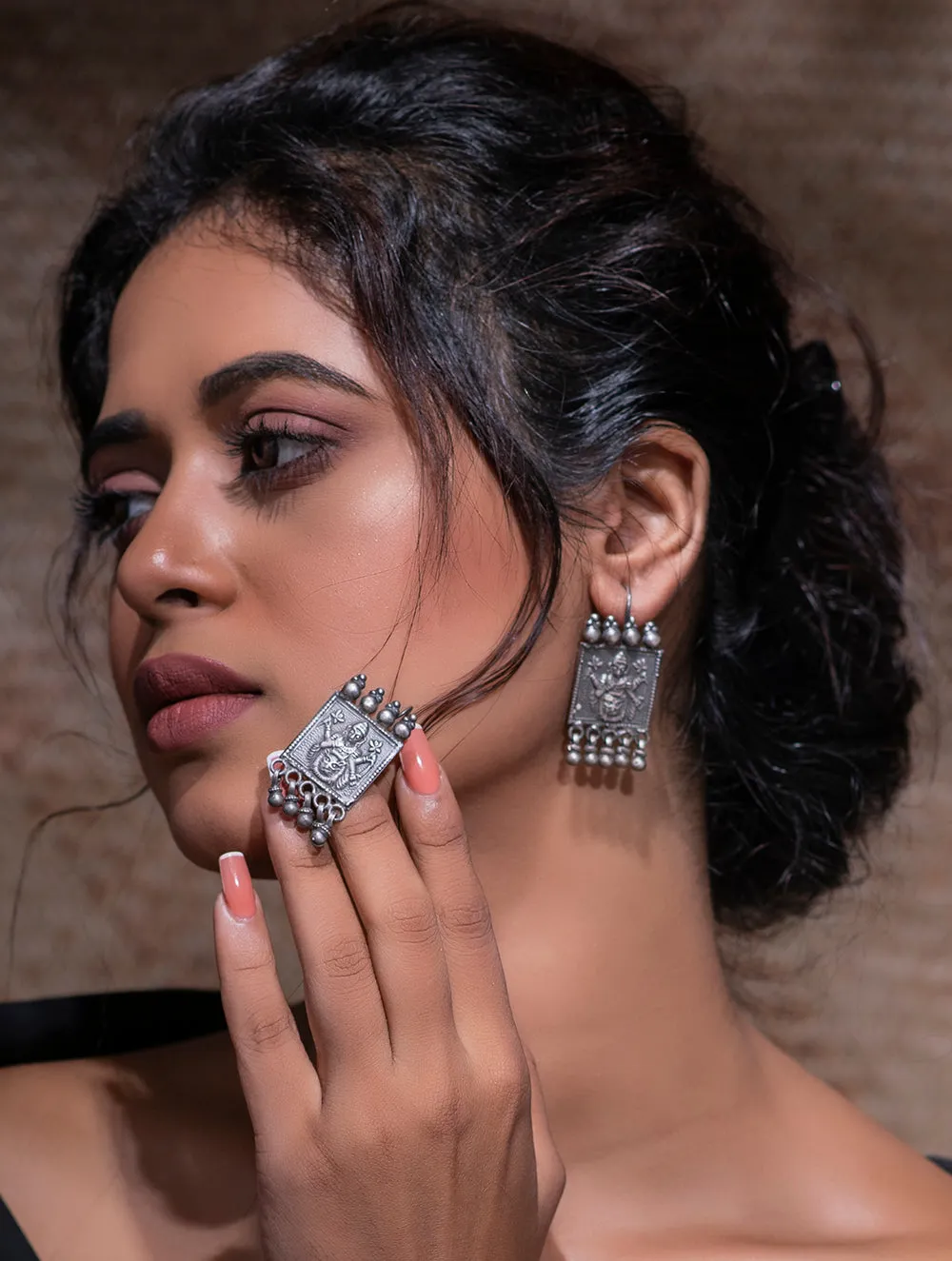 Pure Silver Earrings - Devi