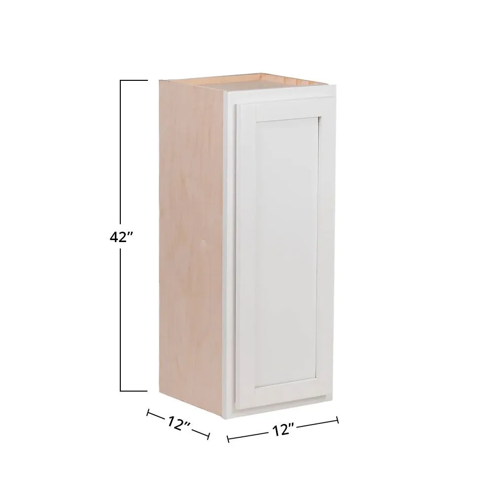 Pure White 12" x 42" Wall Cabinet