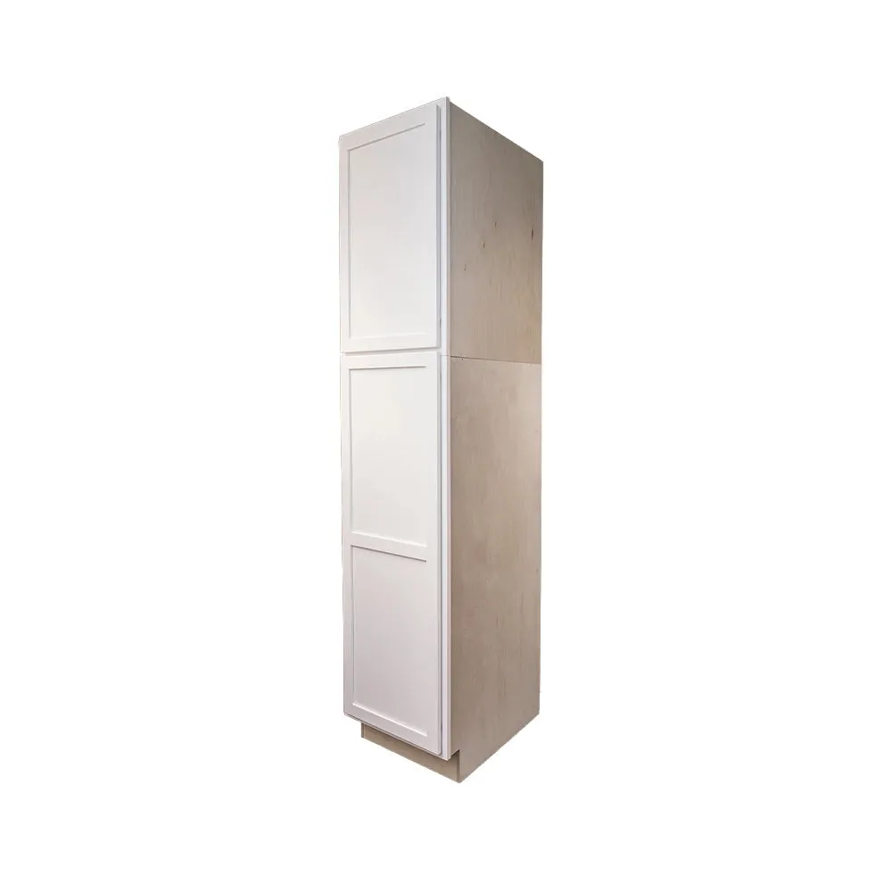 Pure White 18" x 84" Tall Pantry Linen Cabinet