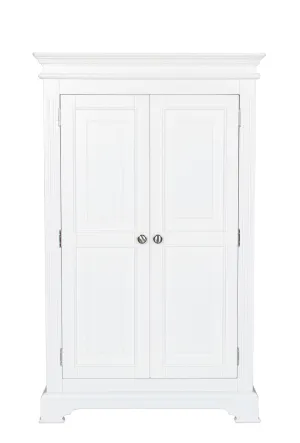 Pure White 2 Door Small Wardrobe