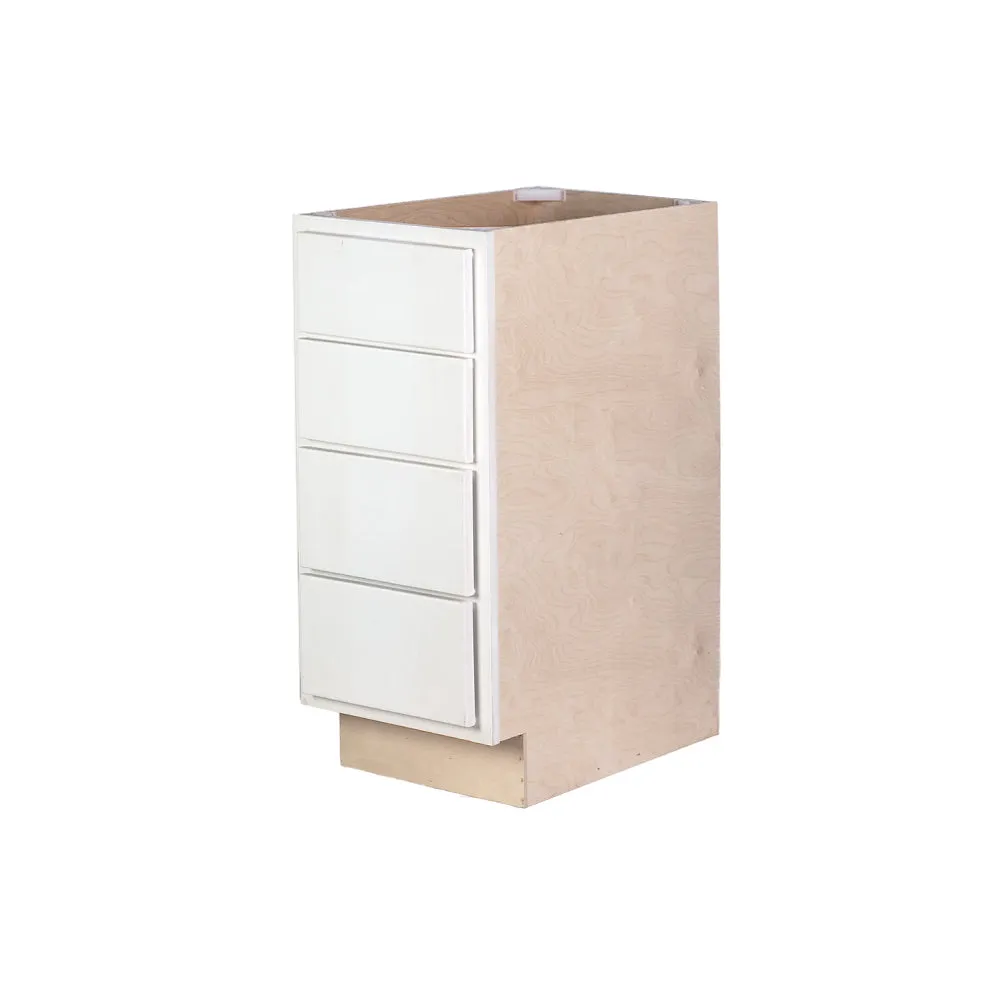 Pure White 24" 4-Drawer Base Cabinet