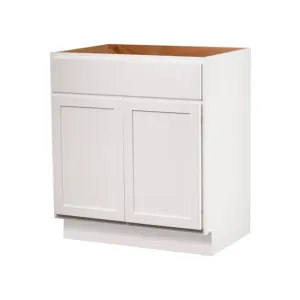 Pure White 24" Bathroom Vanity Sink Base Cabinet