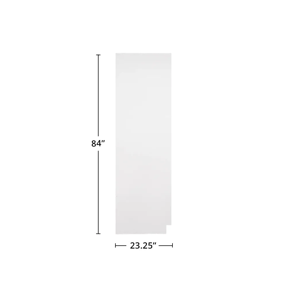 Pure White 84" Tall End Panel (Left)