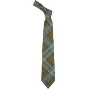 Pure Wool Tie in Black Watch Weathered Tartan