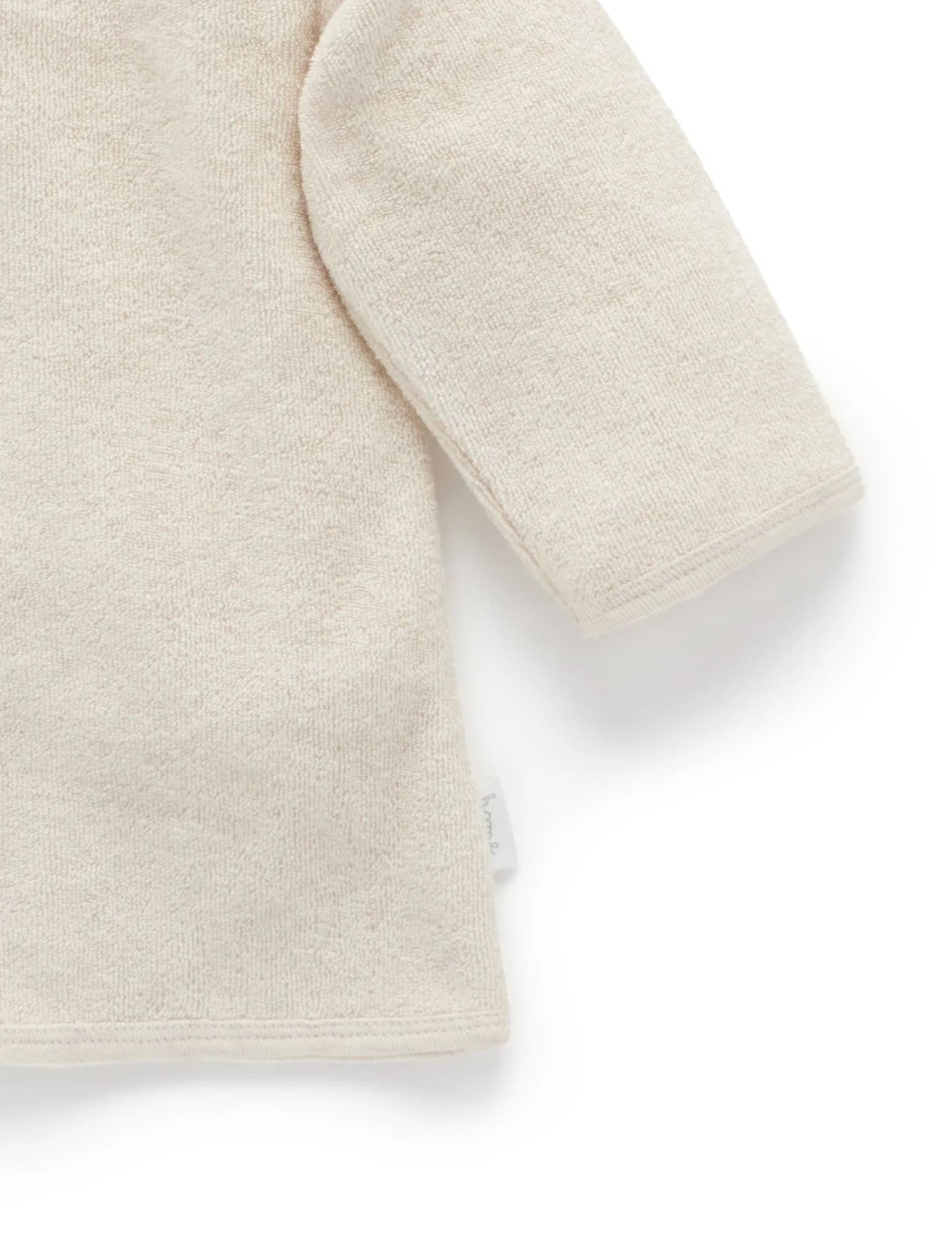 Purebaby Hooded Bathrobe - Wheat Melange Bear