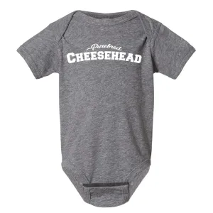 Purebread Cheesehead Handmade Onesie