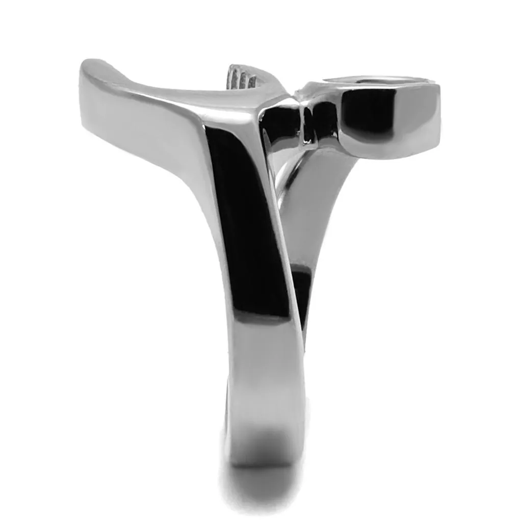 PureSteel No Stone Wrench Shape Ring