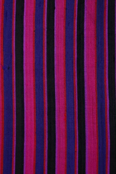 Purple 133 Striped Silk Shantung