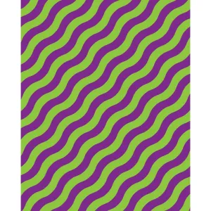 Purple & Green Waves Printed Backdrop