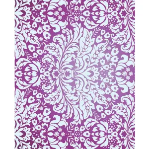 Purple Damask Printed Backdrop