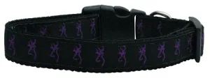 Purple Deer Nylon Dog Collar Xs