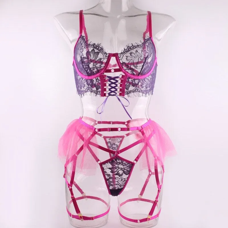 Purple Duchess Lingerie Set