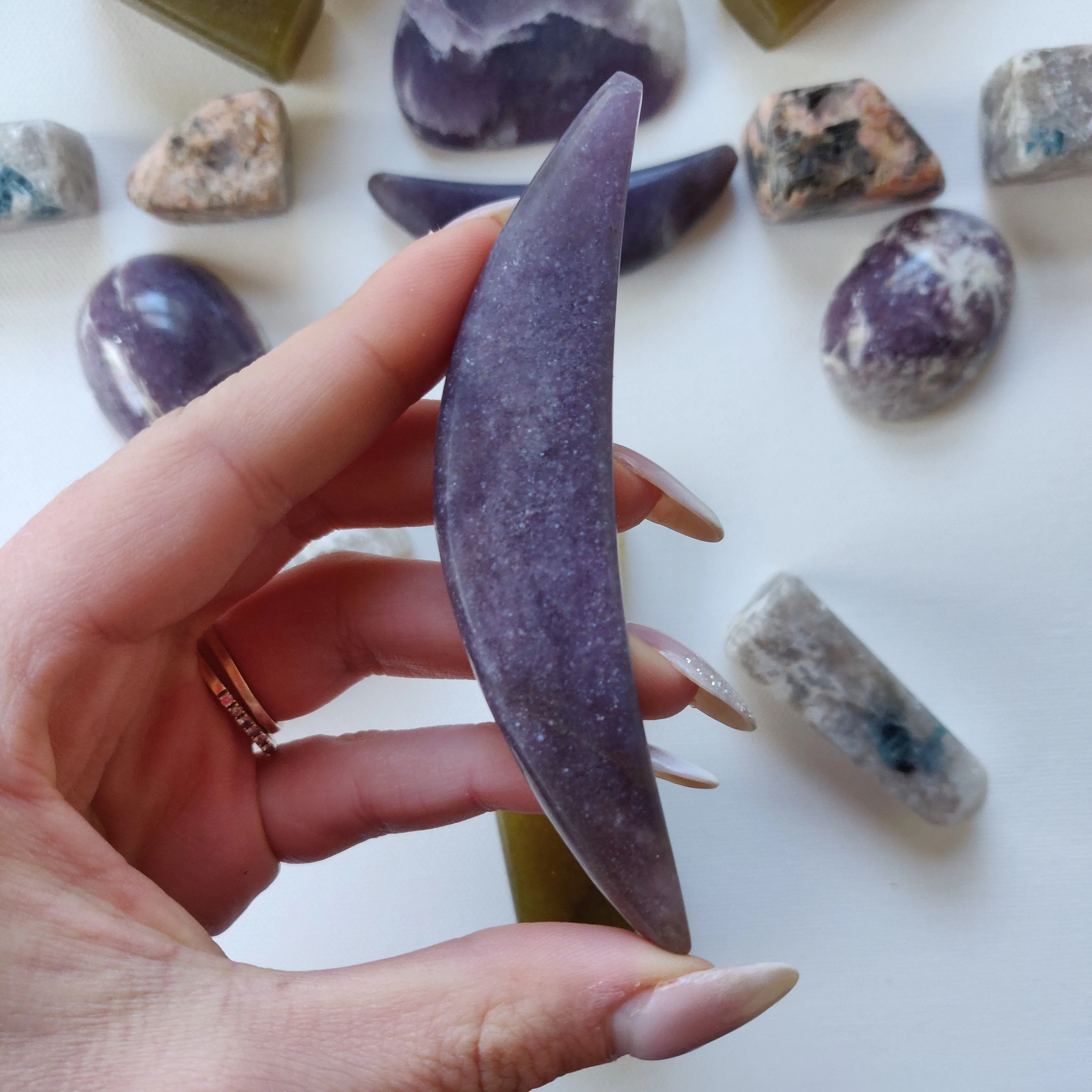 Purple Euphoralite - High Lithium Lepidolite Moon (#2)