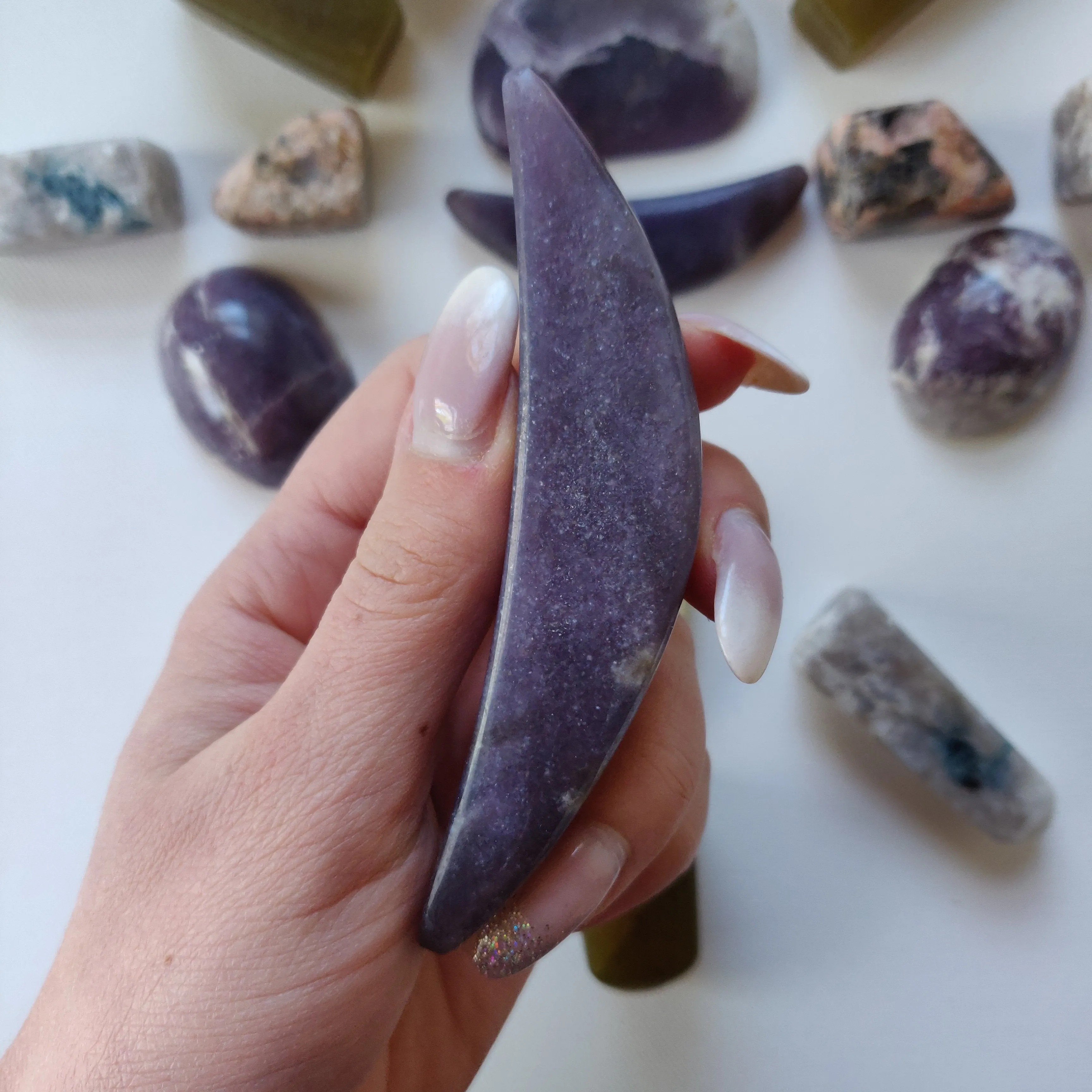 Purple Euphoralite - High Lithium Lepidolite Moon (#2)