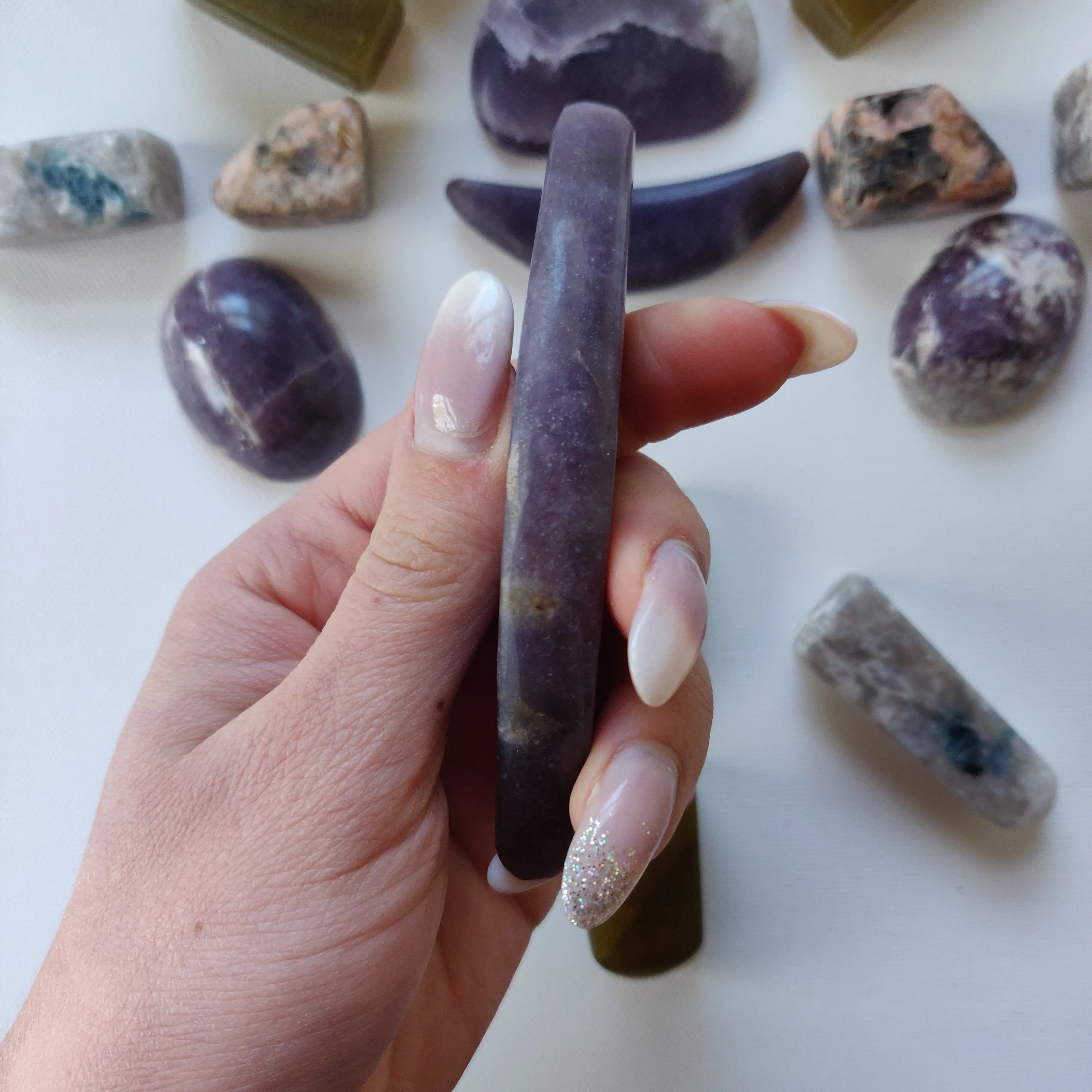 Purple Euphoralite - High Lithium Lepidolite Moon (#2)