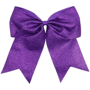 Purple Glitter Cheer Bow