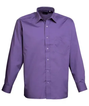 Purple* - Long sleeve poplin shirt