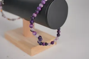 Purple Matte Agate Bracelet