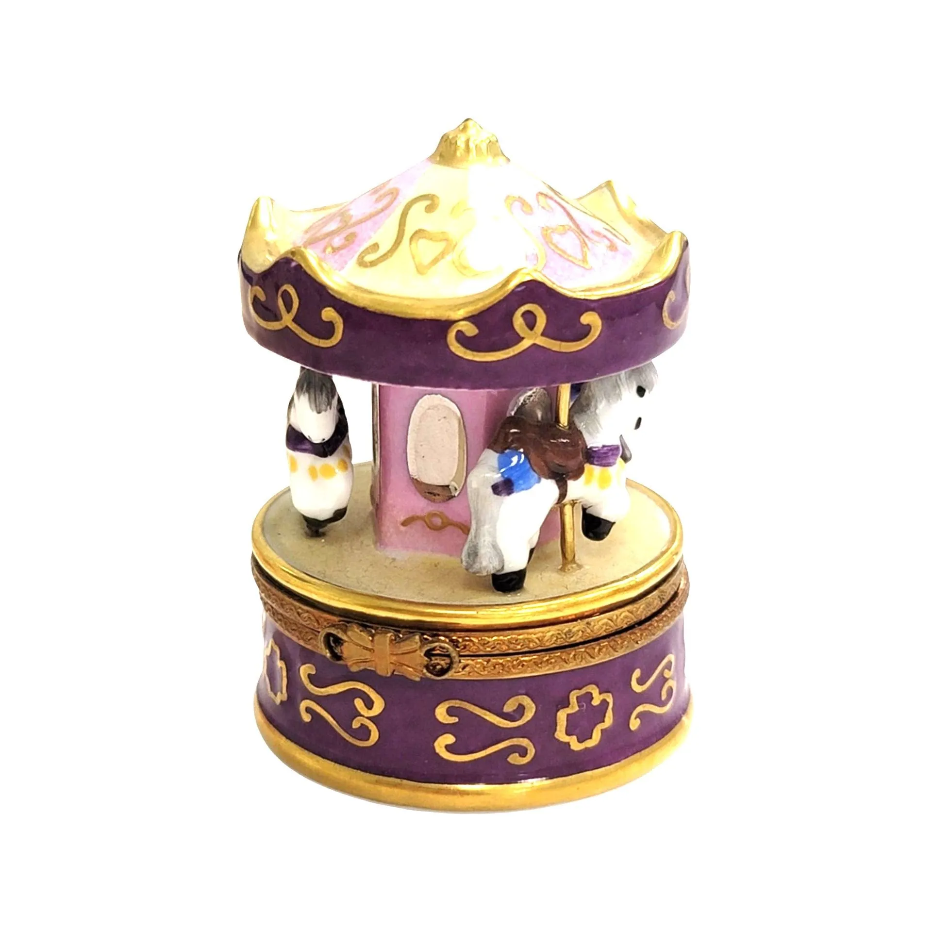 Purple Merry Go Round Carousel Carnival Ride