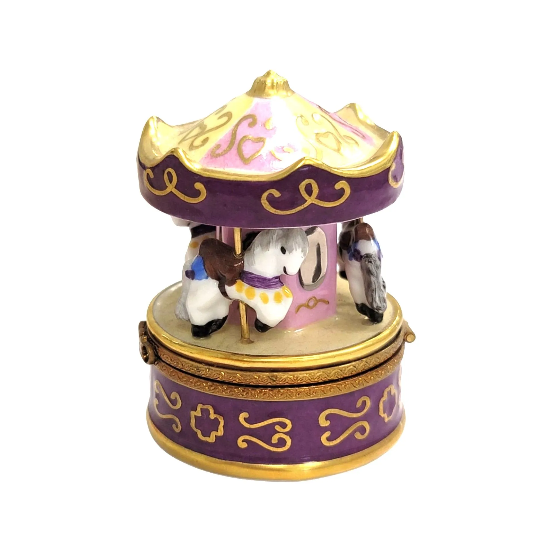 Purple Merry Go Round Carousel Carnival Ride