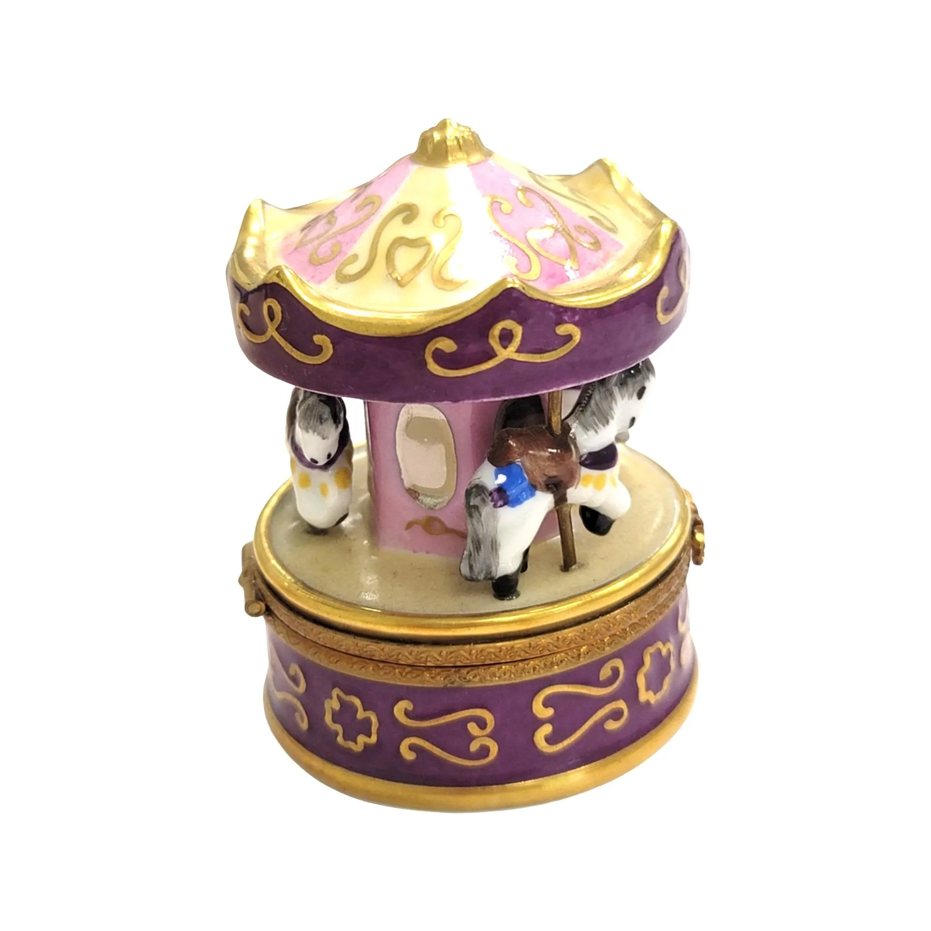 Purple Merry Go Round Carousel Carnival Ride