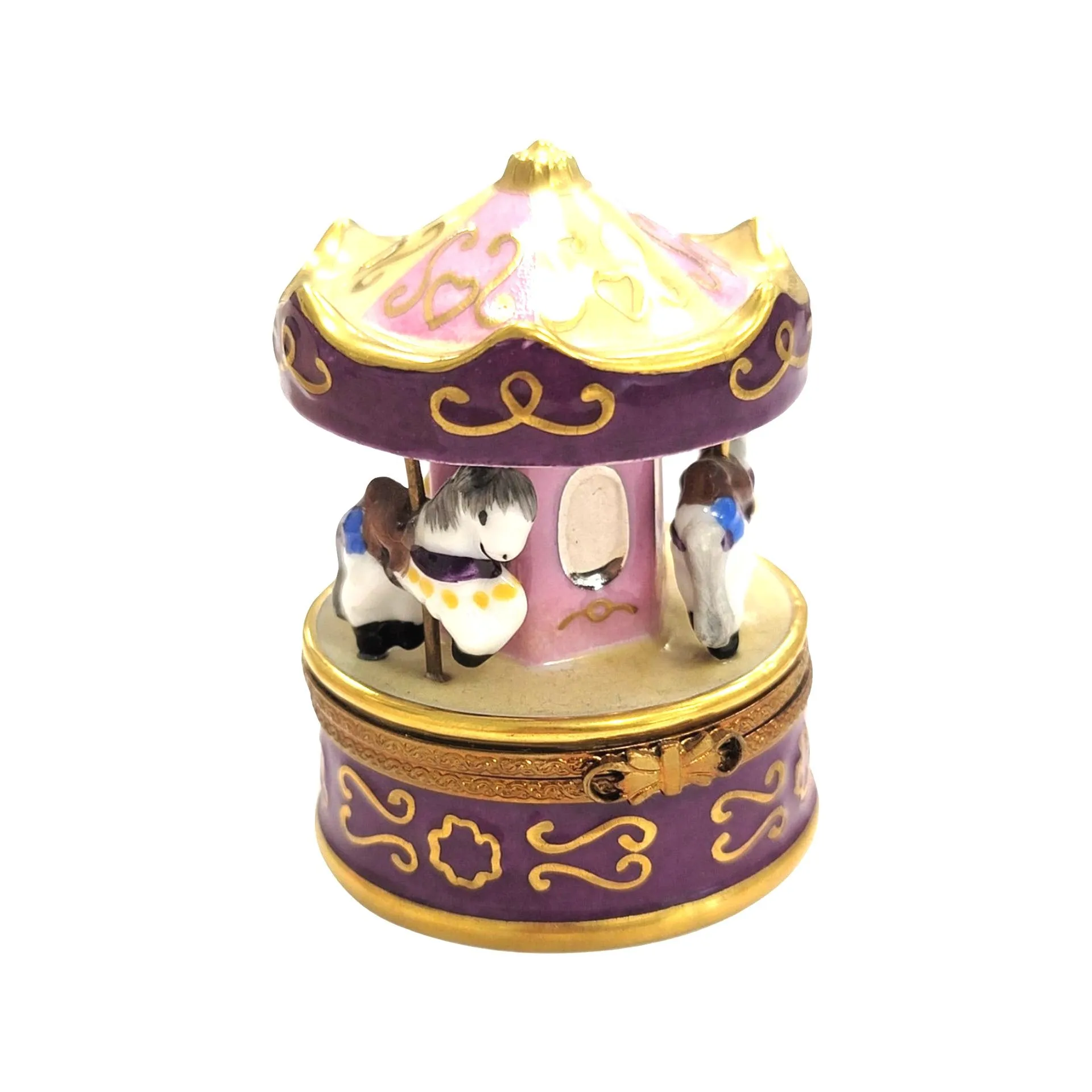 Purple Merry Go Round Carousel Carnival Ride