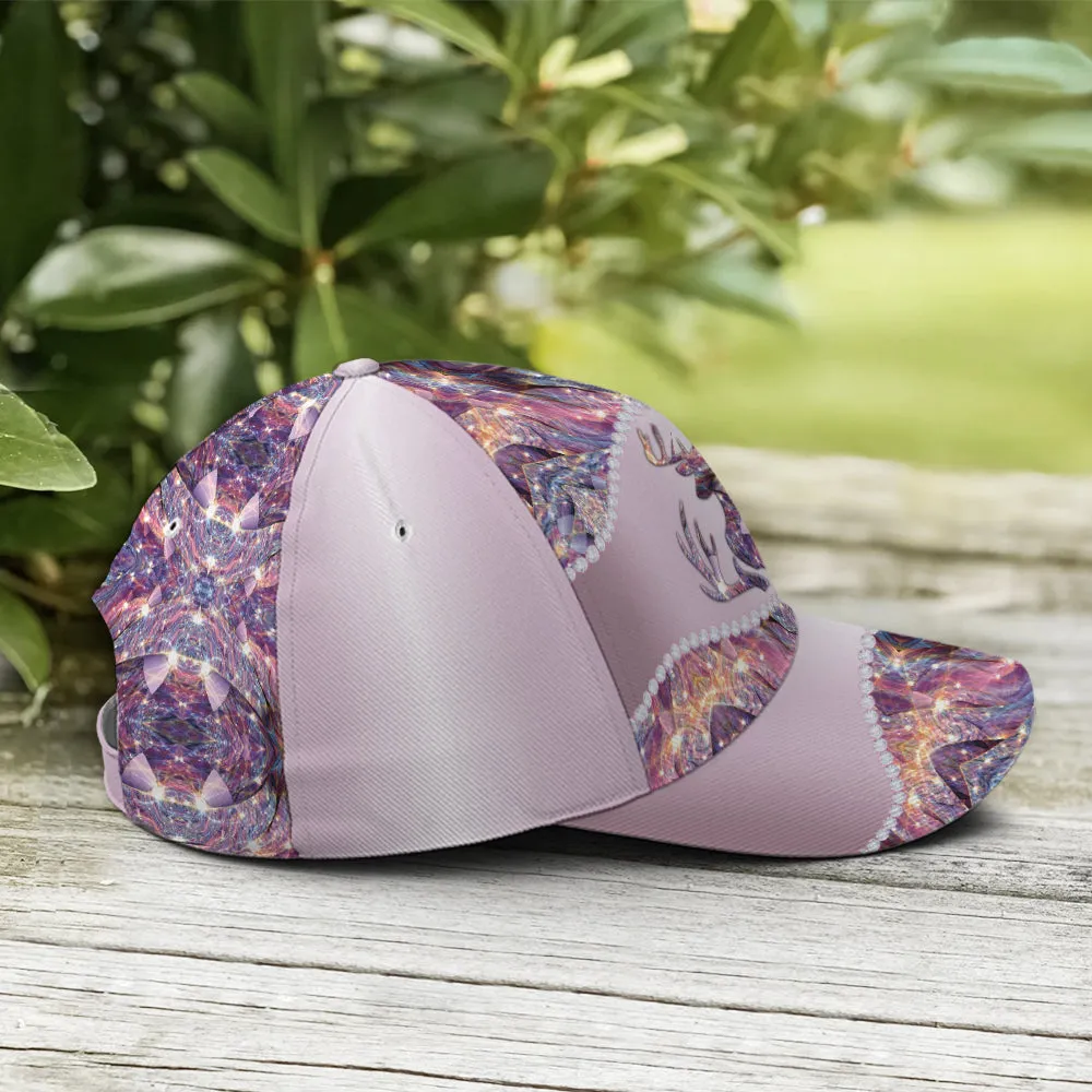 Purple Metallic Style Deer Hunting Baseball Cap Coolspod