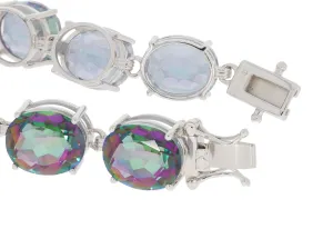 Purple Mystic Topaz Sterling Silver Bracelet with Accent