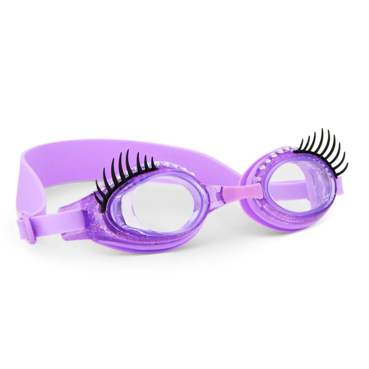 Purple Nail Polish Splash Lash Swim Goggles