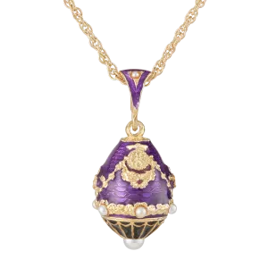 Purple North Portico Egg Pendant