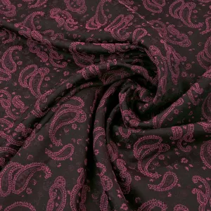 Purple Paisley Jacquard Fabric 97408