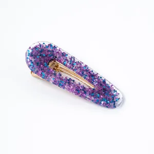 Purple Passion Teardrop Hair Clip